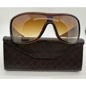 Vintage Chanel Mother of Pearl Brown Sunglasses 5076-H + Gucci Case Read Descrpt